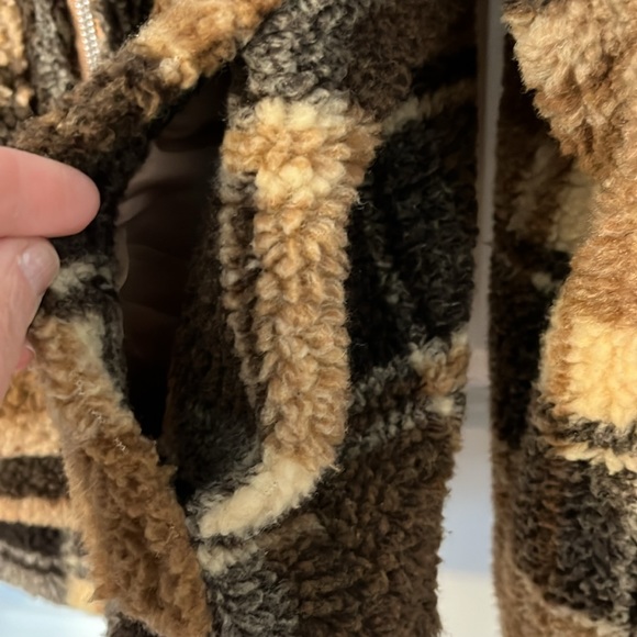 Princess Polly Doria brown zip up jacket.  Size 0 - Picture 3 of 4